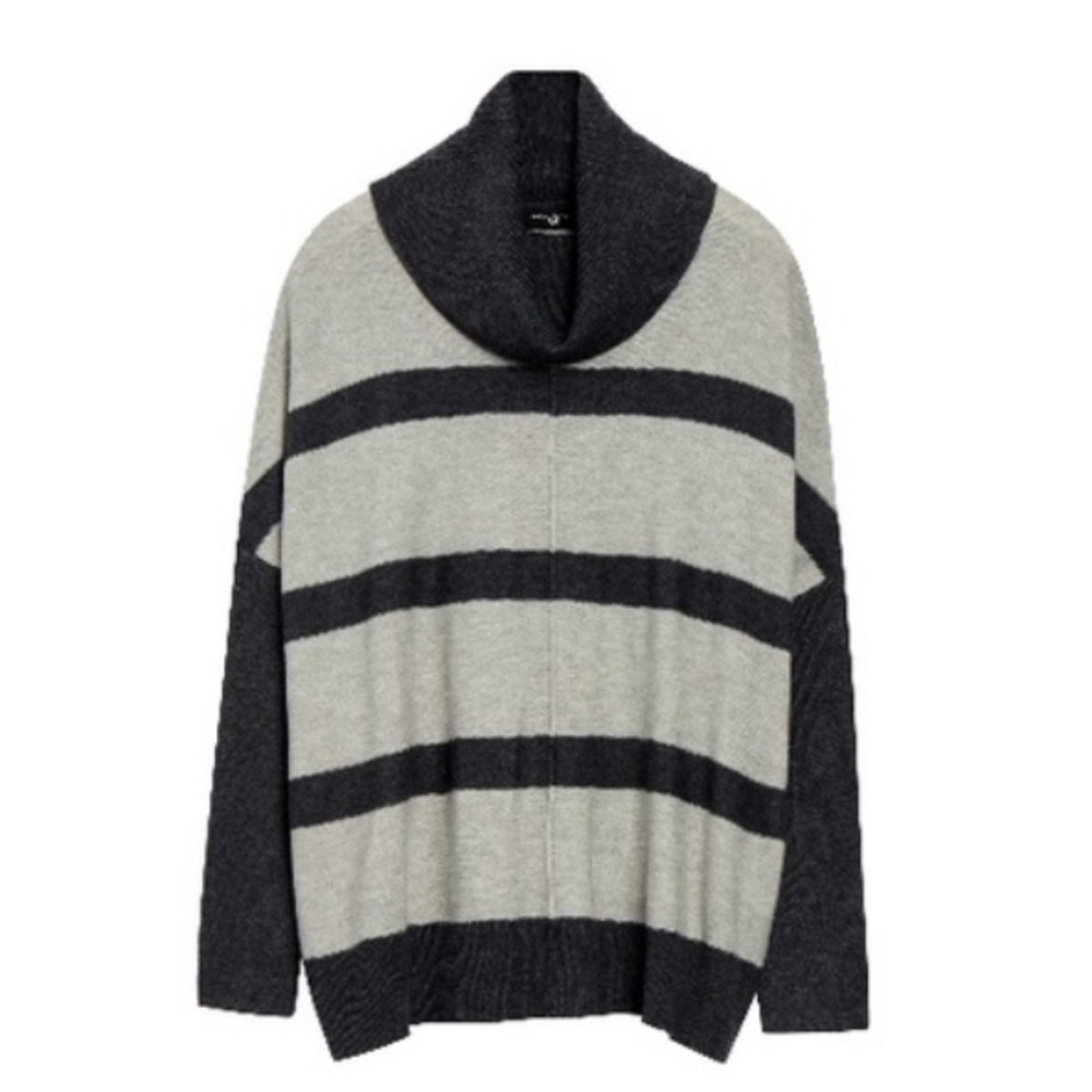 Stitch Fix l Colour Works Grey  Cowl Neck Sweater